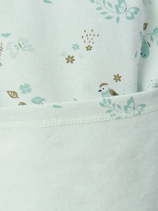 Lemony KIDS Распашонки для новорожденных теплые с начесом, зеленый, фото 6