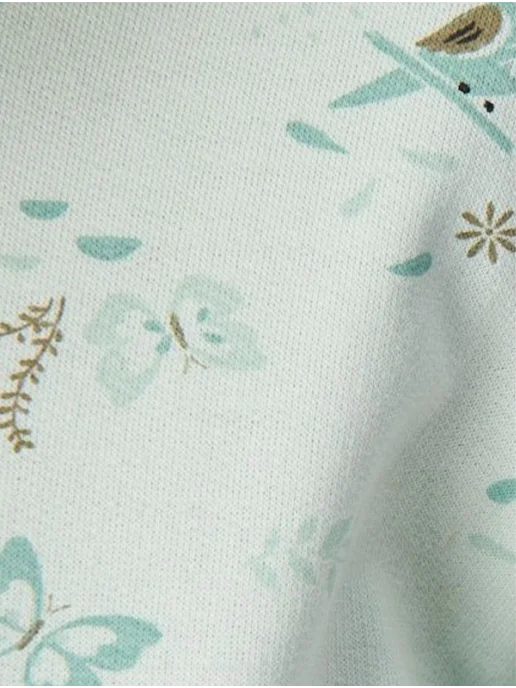 Lemony KIDS Распашонки для новорожденных теплые с начесом, зеленый, фото 7