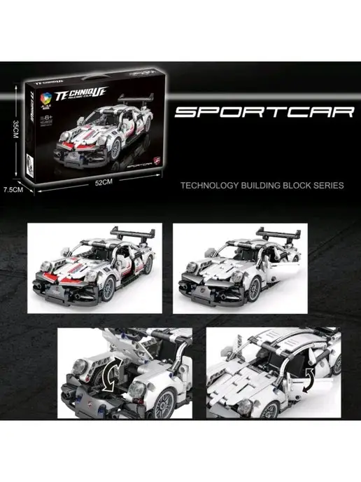 LEGO Конструктор Technic Спортивный Porshe, черный, фото 6