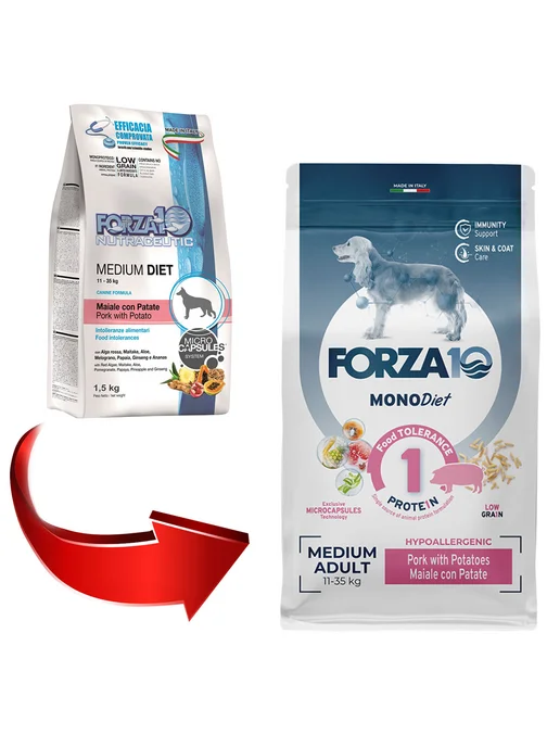 Сухой корм Forza10 Diet для собак, гипоаллергенный, свинина, 12 кг, фото 2