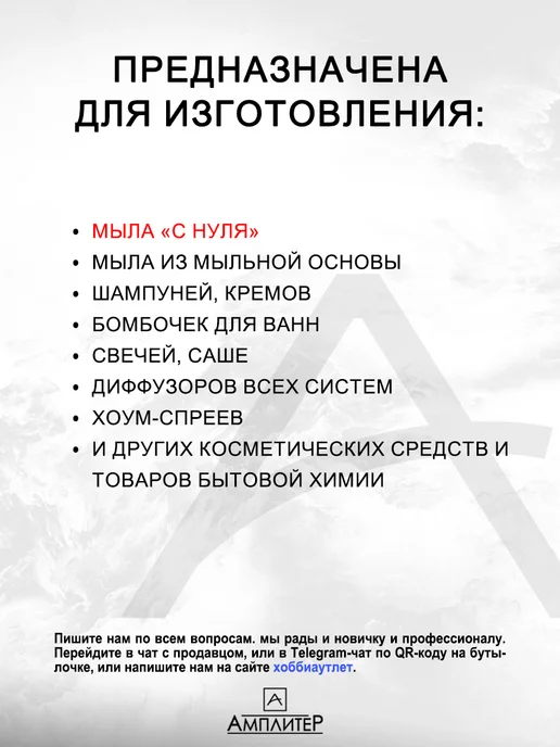 Ampliter Отдушка нулевка Магнолия 100мл, 100 мл, фото 7