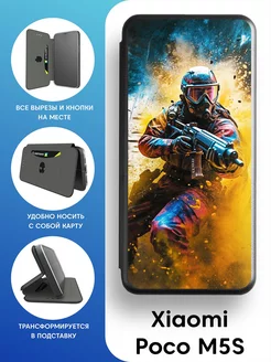 Чехол-книга на Xiaomi Poco M5S Mobi711 102731769 купить за 375 ₽ в интернет-магазине Wildberries