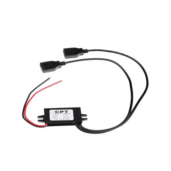 Преобразователь напряж 12-5В 2 USB, 3 А