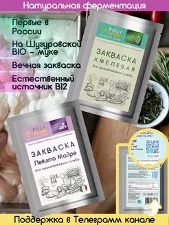 Закваска для хлеба Левито Мадре и Хмелевая PolyFood 102749736 купить за 242 ₽ в интернет-магазине Wildberries