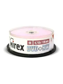 Диск для записи DVD+RW 4 7 Gb 4x 25 шт