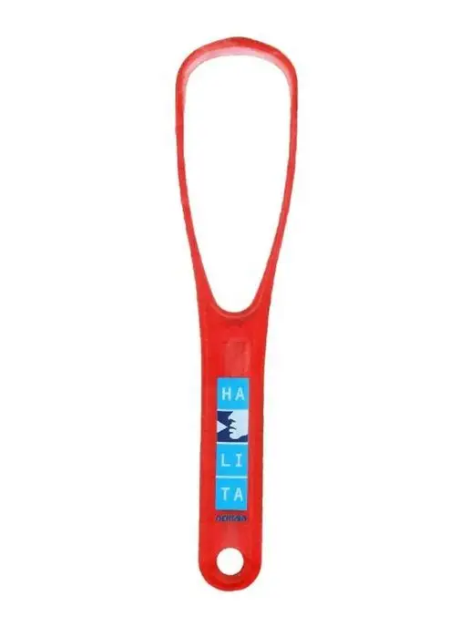 Vitis Скребок для языка Halita Tounge Cleaner, красный, фото 4