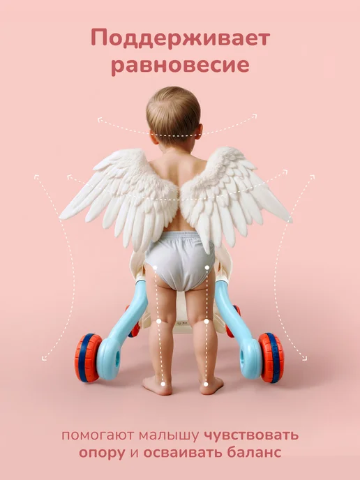 playokay Каталка ходунки с игровой панелью 4 в 1, вариант, фото 4
