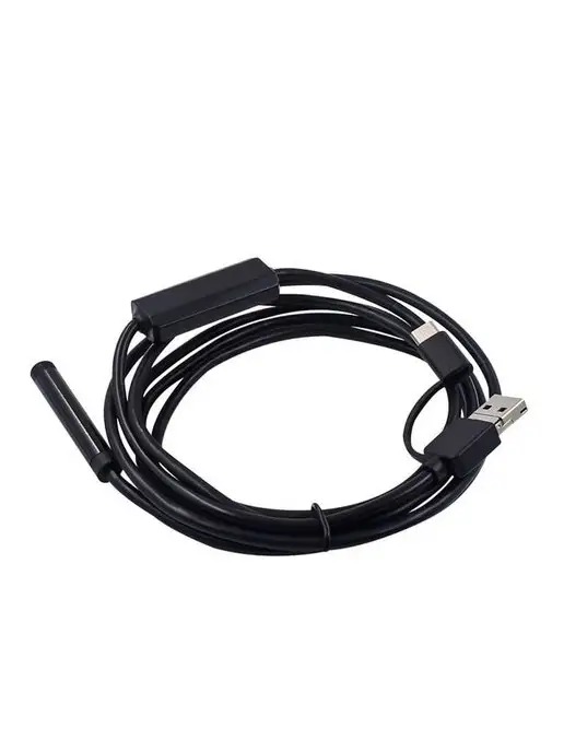 Endoscope Видеоэндоскоп 5 метров для телефона 3 в 1 жесткий кабель, 5 м, фото 2