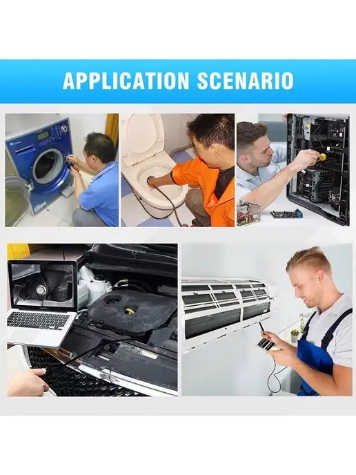 Endoscope Видеоэндоскоп 5 метров для телефона 3 в 1 жесткий кабель, 5 м, фото 6