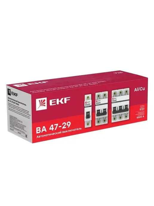 EKF Автоматический выключатель 1P 16А С 10шт, 10 шт, фото 4
