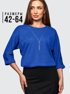 Блузка нарядная офисная больших размеров TEINA MODE 102959105 купить за 1 372 ₽ в интернет-магазине Wildberries