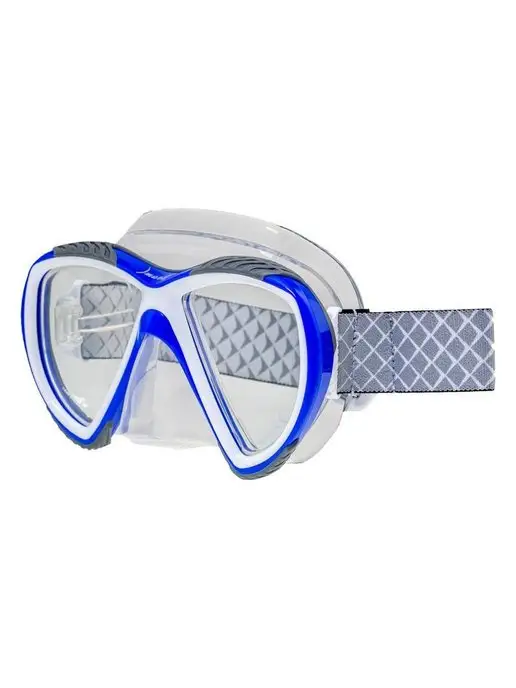 Marlin Маска для плавания ACCENT BLUE WHITE, дайвинг, синий, фото 3