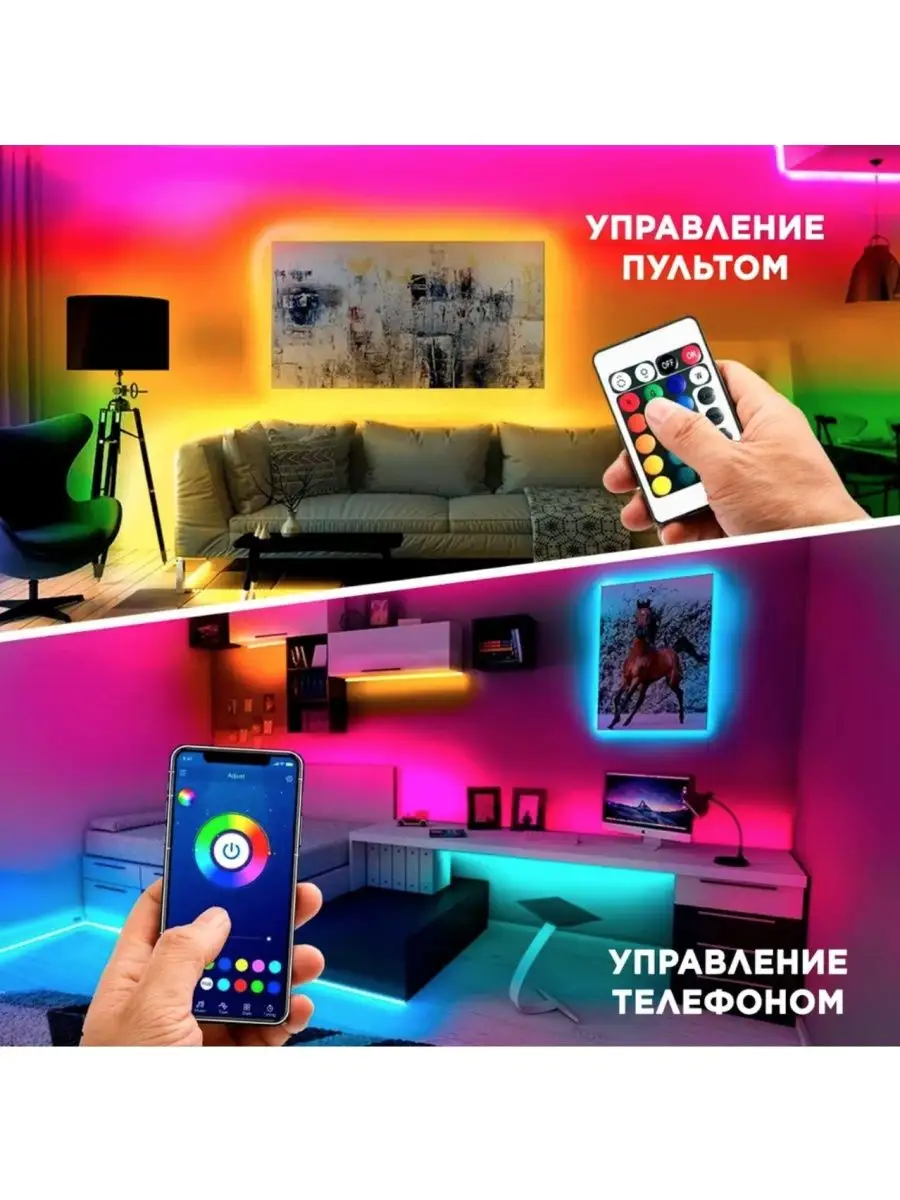 Светодиодная лента RGB sky 103038766 купить за 417 ₽ в интернет-магазине  Wildberries