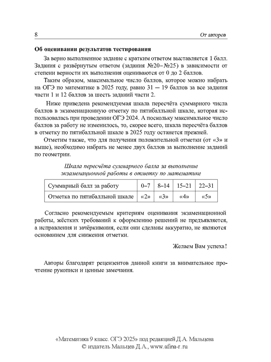 Математика Мальцев ОГЭ 2024. 60 тестов+задачник Издательство Афина  103144705 купить в интернет-магазине Wildberries