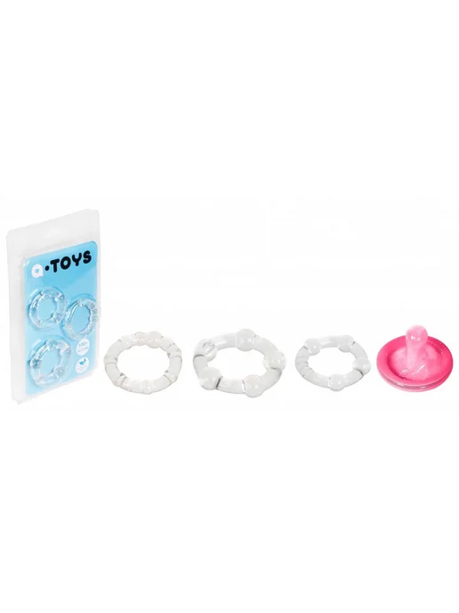 TOYFA A-Toys Набор эластичных эрекционных колец A-Toys прозрачный, вариант, фото 2