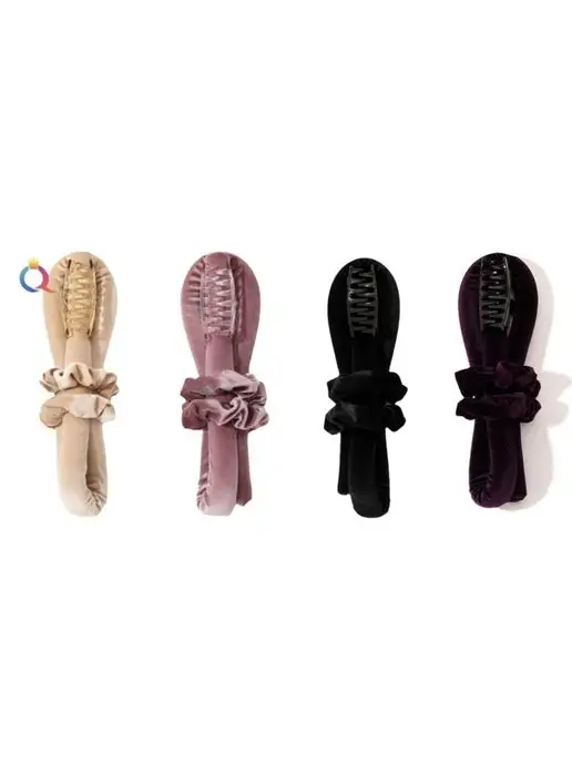 Beauty Tools Бигуди мягкие для локонов бархатные, бежевый, фото 4