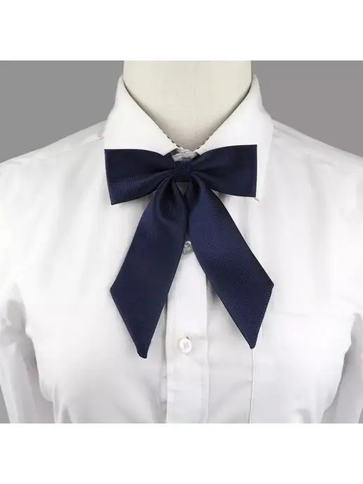 P&M Shop галстук женский для девочки в офис, синий, фото 3