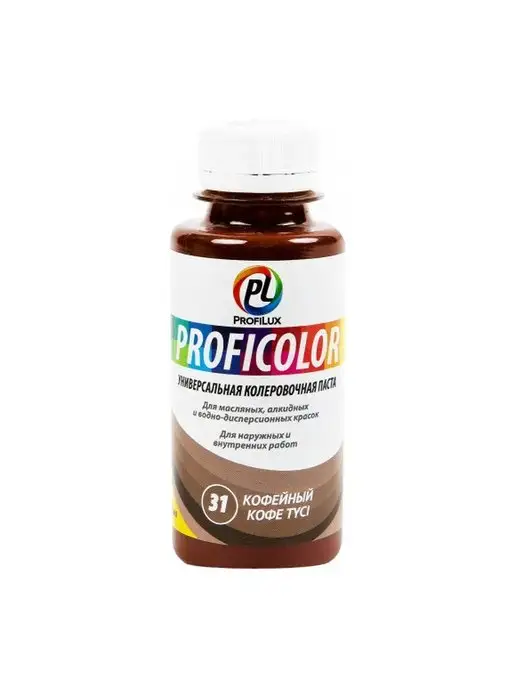 Profilux Колер универсальный Proficolor 31 кофейный 100 мл, 100 мл, фото 5