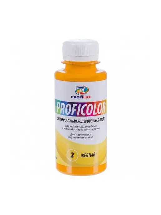 Profilux Колер универсальный Proficolor 02 желтый 100 мл, 100 мл, фото 5