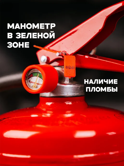 ЯРПОЖИНВЕСТ Огнетушитель ОП-4 автомобильный 2026 ABCE 4 литра, 4 л, фото 5