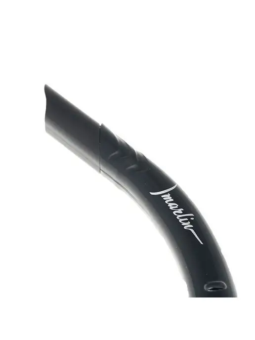 Marlin Трубка для плавания BLACK, жесткая, без клапанов, черный, фото 3