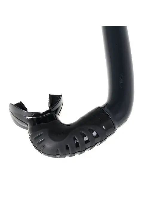 Marlin Трубка для плавания BLACK, жесткая, без клапанов, черный, фото 4