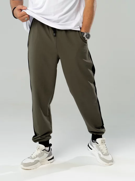 VasmaniBrand Спортивные штаны джоггеры, зеленый, фото 2