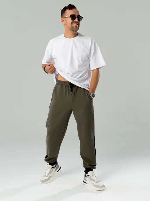 VasmaniBrand Спортивные штаны джоггеры, зеленый, фото 3