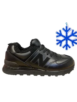 Кроссовки Зимние NB 574 черные с мехом New balance 103367807 купить за 4 987 ₽ в интернет-магазине Wildberries