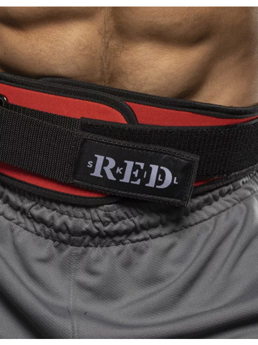 RED Skill Пояс атлетический для спины и пауэрлифтинга неопреновый, S, красный, фото 2