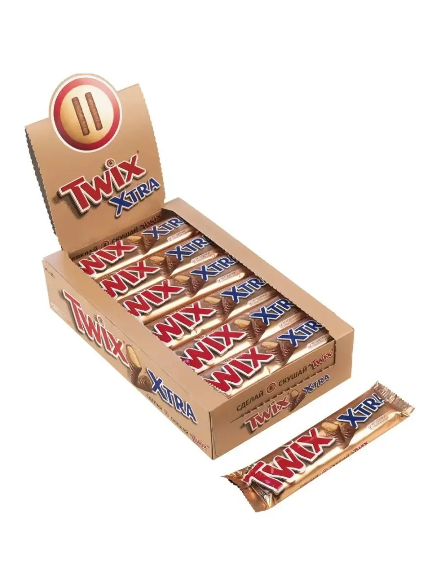 Twix Батончик Extra Печенье карамель Шоубокс 82гр * 24шт