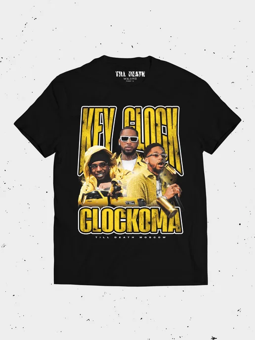Футболка Key Glock Кей Глок рэп trap Till Death Moscow