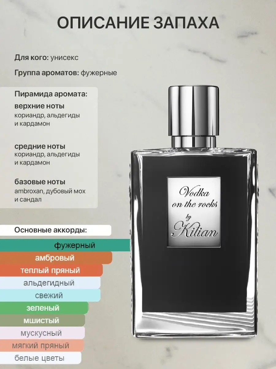 Масляные духи по мотивам By Kilian Vodka on the Rocks lada perfume  103444936 купить за 300 ₽ в интернет-магазине Wildberries