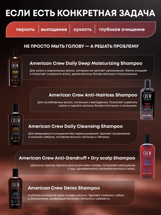 American CREW Шампунь 3в1 Tea Tree кондиционер и гель для душа 250 мл, 250 мл, фото 7