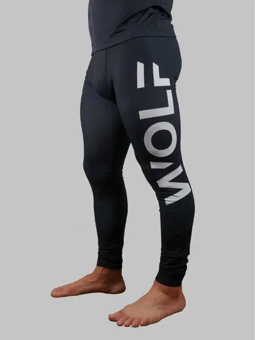 wolf sportswear Компрессионные штаны Тайтсы, черный