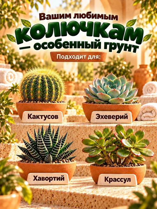 Сила Суздаля Грунт для кактусов и суккулентов готовый 10 литров, вариант, фото 4