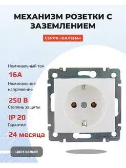 Розетка встраиваемая с заземлением Legrand 103569313 купить за 209 ₽ в интернет-магазине Wildberries