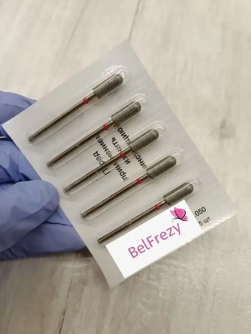 BelFrezy Фрезы для маникюра и педикюра цилиндр закругленный, 5 шт, 5 шт, фото 2