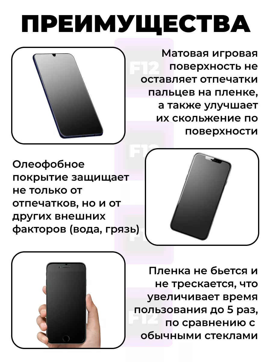 Защитная пленка на iPhone 7+ и 8+ F12shop 103604662 купить за 225 ₽ в  интернет-магазине Wildberries