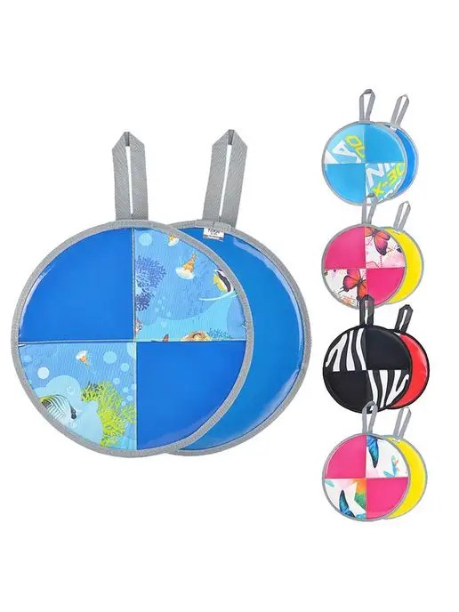Nika Kids Детская мягкая круглая ледянка с ручкой для катания с горки, голубой