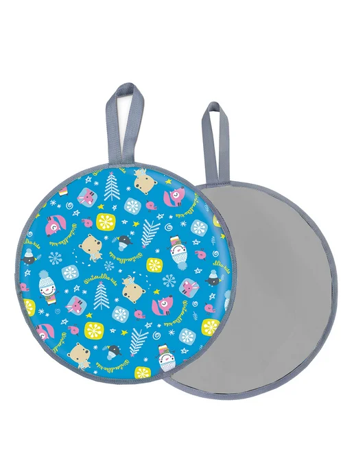 Nika Kids Ледянка для катания мягкая 45 см с ручкой, голубой