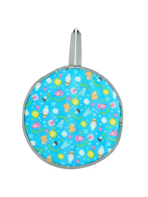 Nika Kids Ледянка для катания мягкая 45 см с ручкой, голубой, фото 2