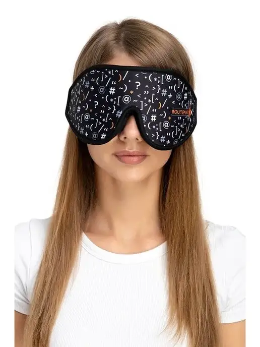 ROUTEMARK Маска для сна 3D Эволюция Norton, черный, фото 4