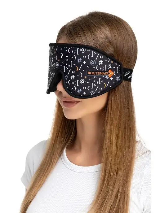 ROUTEMARK Маска для сна 3D Эволюция Norton, черный, фото 5