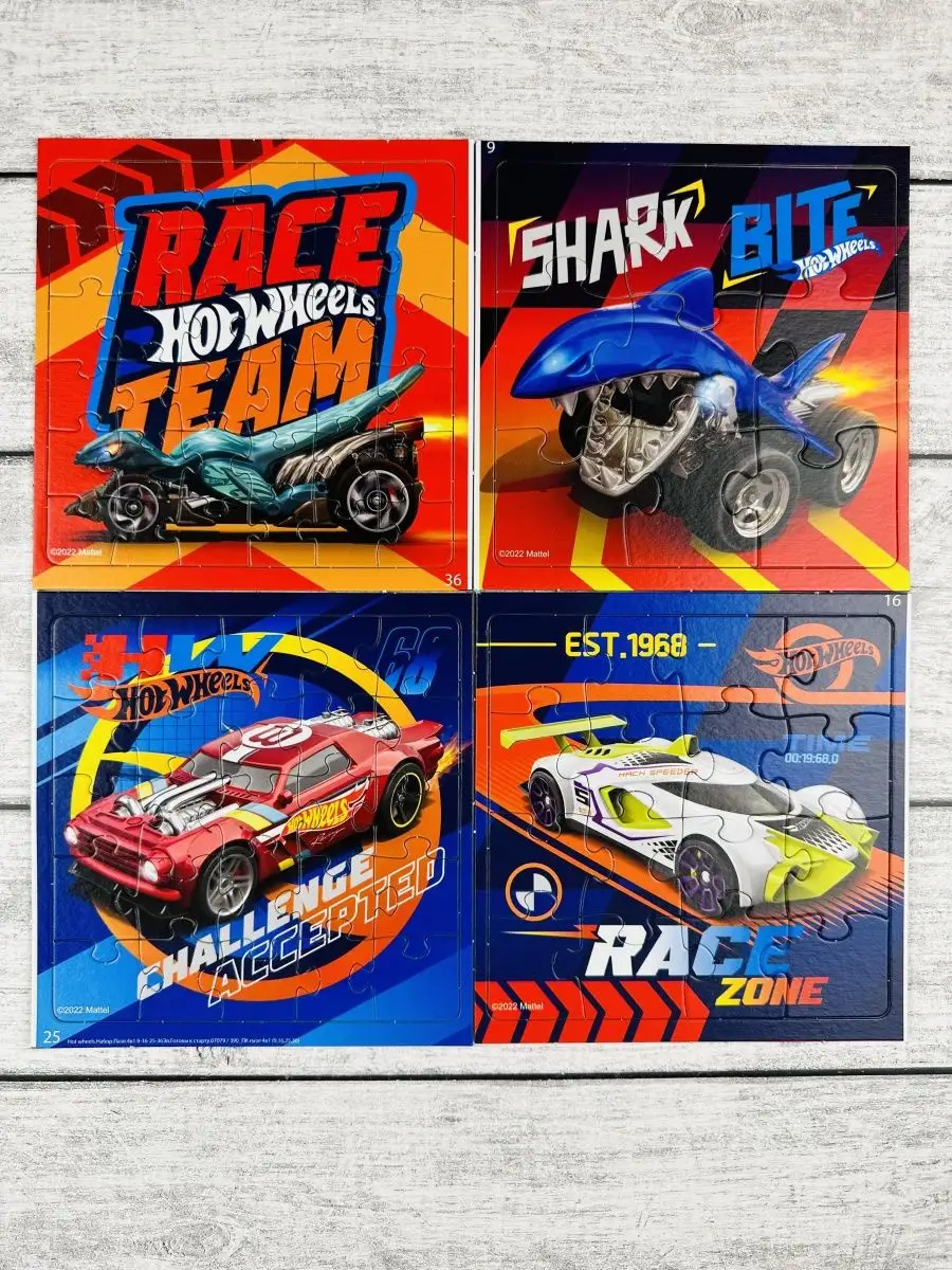 Пазл Hot Wheels Хот Вилс игрушка игра мозаика машина мульт Оригами  103697482 купить в интернет-магазине Wildberries