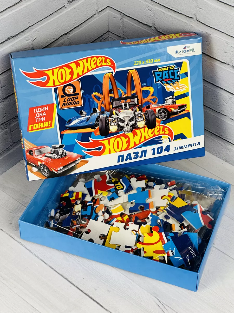 Паззл Hot wheels мозаика игра Робот гоночная машина Хот Вилс Оригами  103699438 купить за 373 ₽ в интернет-магазине Wildberries