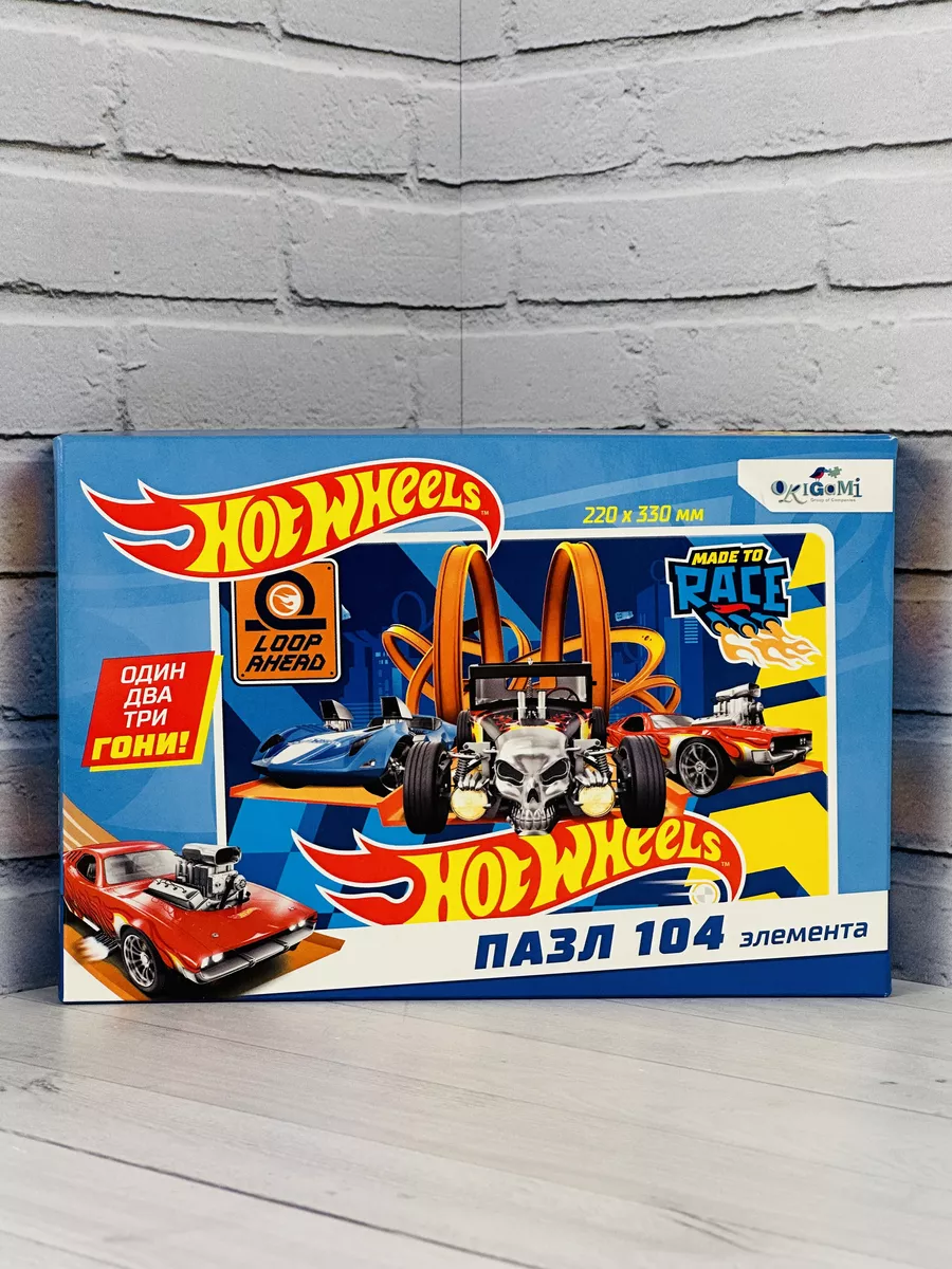 Паззл Hot wheels мозаика игра Робот гоночная машина Хот Вилс Оригами  103699438 купить за 373 ₽ в интернет-магазине Wildberries