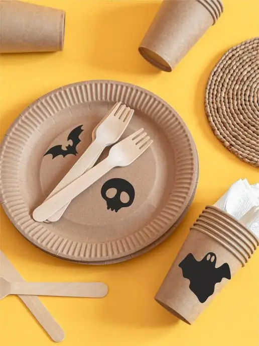 Lisadecor Хеллоуин декор,Halloween тыква,наклейки, черный, фото 6