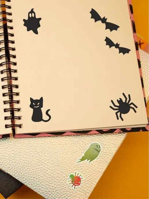 Lisadecor Хеллоуин декор,Halloween тыква,наклейки, черный, фото 7
