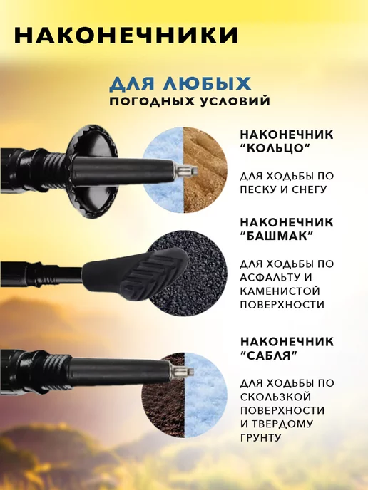 Finland Brand Палки для скандинавской ходьбы телескопические, синий, фото 3